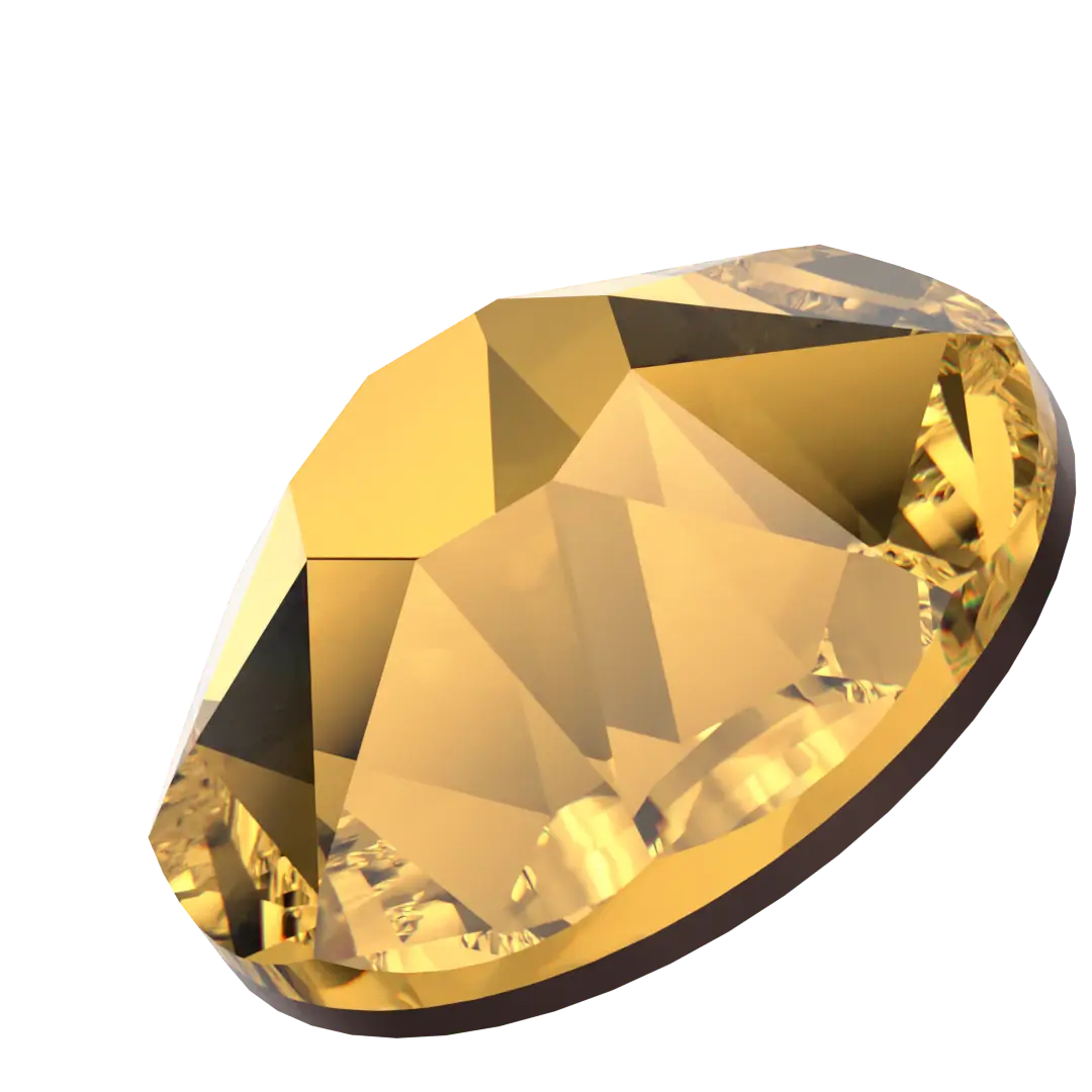 Strass swarovski GOLDEN TOPAZ - Dolly Gems
